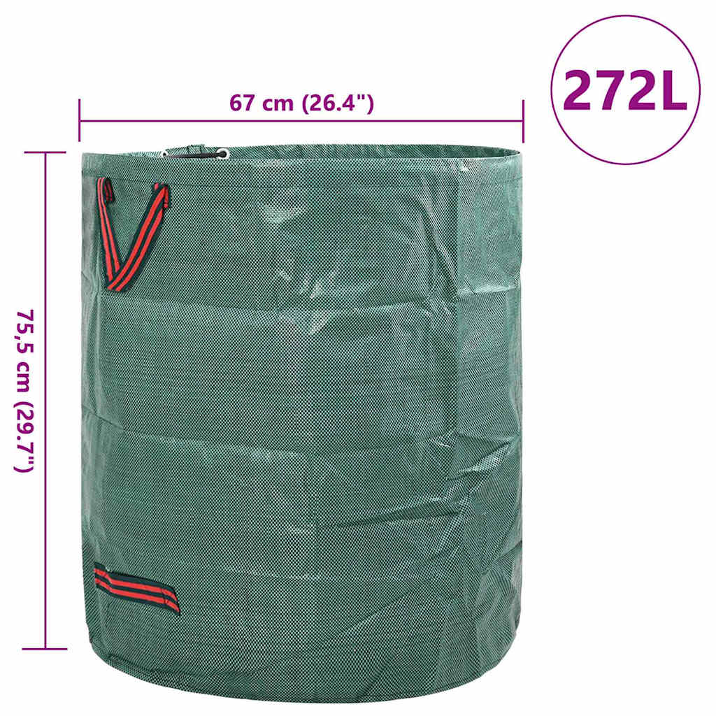 Sodo atliekų maišai 12 pcs Žalia 67 x 67 x 75.5 cm