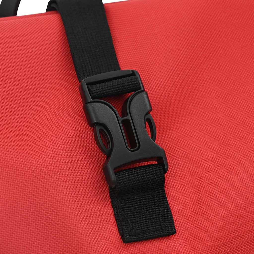 dviračių krepšys paniherio stovo 20 L raudonas 34x16x59 cm