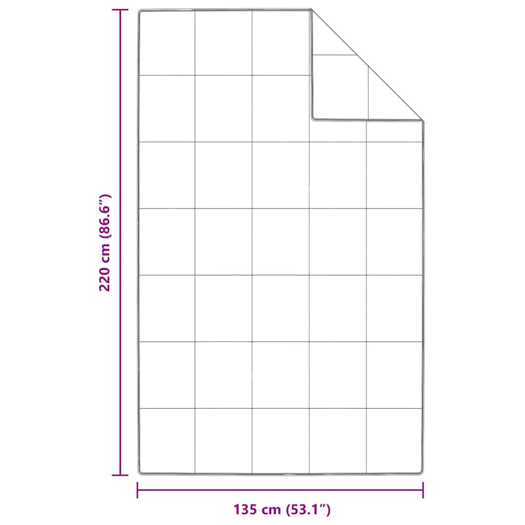 Vasaros antklodė Balta 135 x 220 cm Plunksna