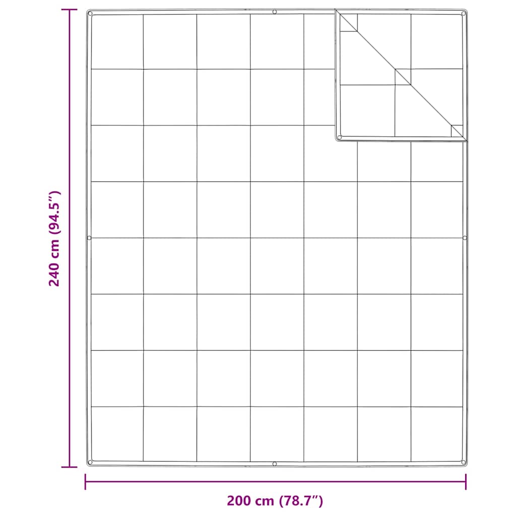2-in-1 Antklodė Balta 240 x 200 cm Plunksna