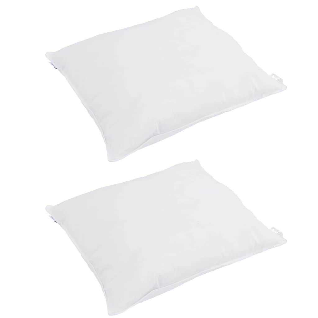 Pagalvė su pagalve 2 pcs Balta 65 x 65 cm Plunksna
