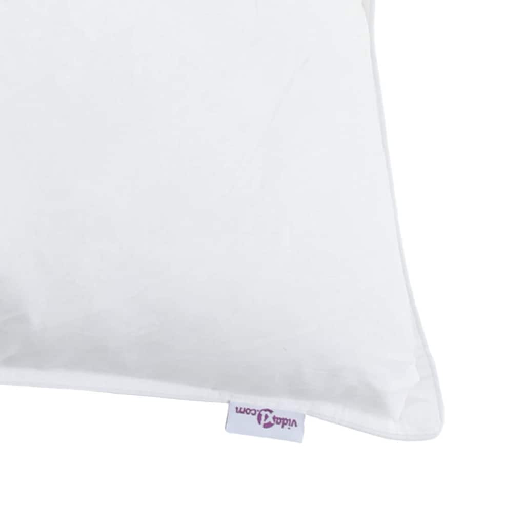 Pagalvė su pagalve 2 pcs Balta 60 x 70 cm Plunksna