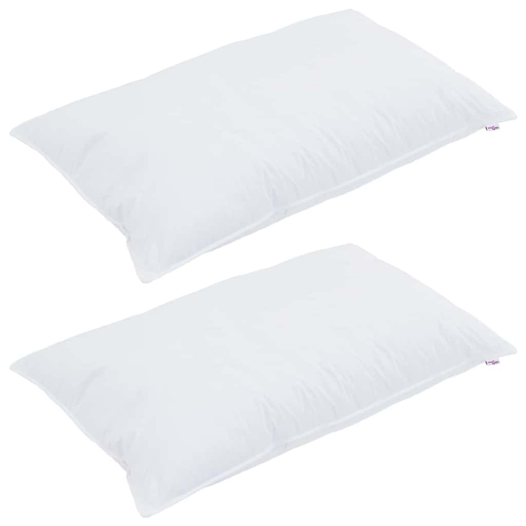 Pagalvės su pagalve 2 pcs Balta 40 x 80 cm 130gsm 100% medvilnė