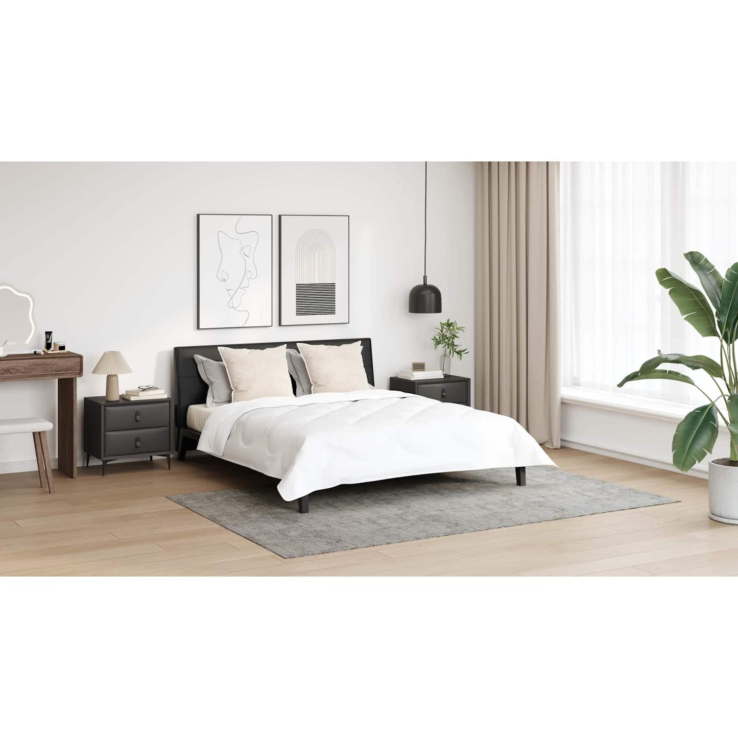 Pagalvės 2 pcs Balta 80 x 80 cm 130gsm 100% medvilnė