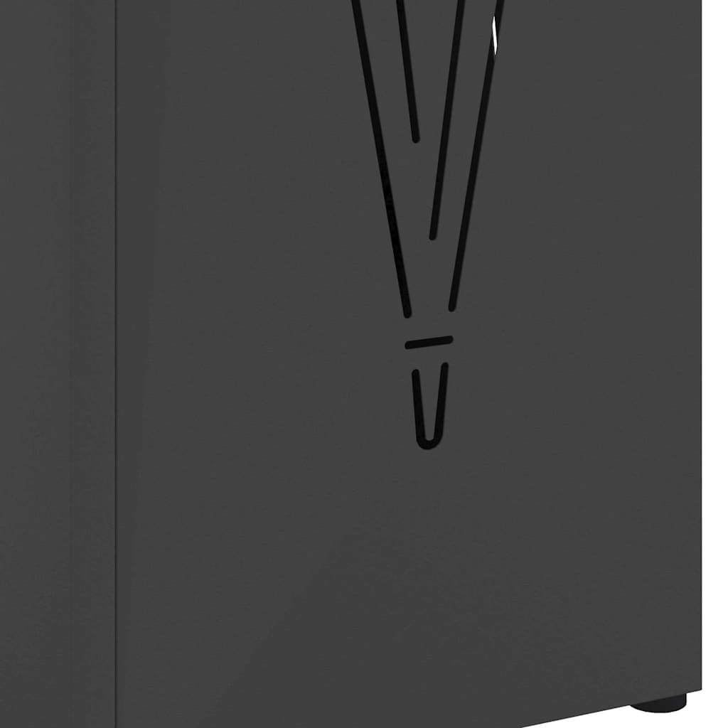 Sandėliavimo kabliukas ir laikiklis Juoda 15.5 x 15.5 x 49 cm