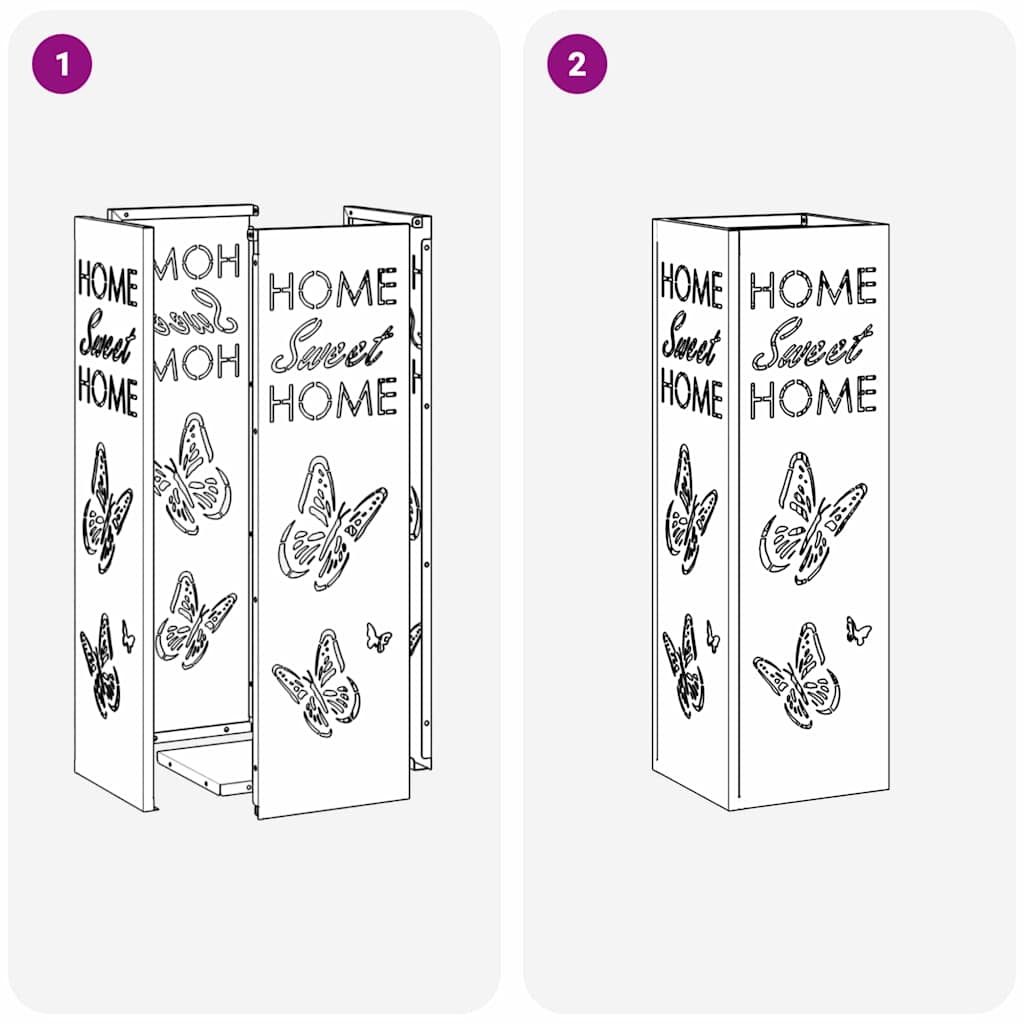 Sandėliavimo kabliukas ir laikiklis Balta 15.5 x 15.5 x 49 cm