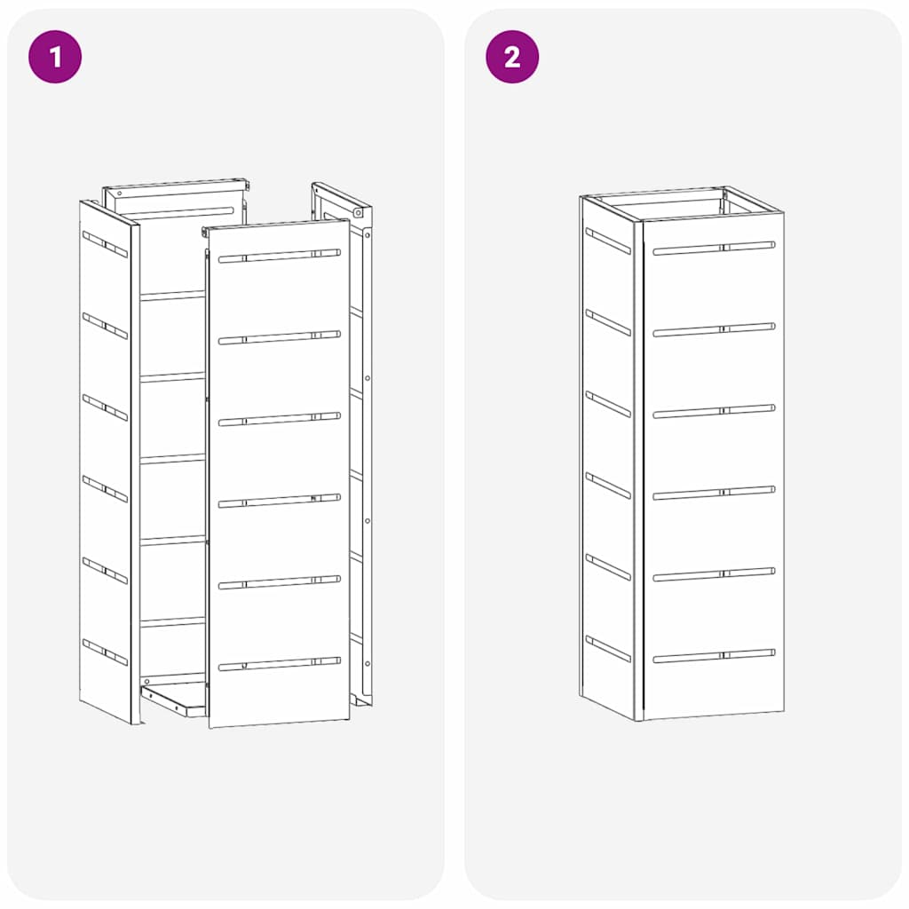 Sandėliavimo kabliukas ir laikiklis Rožinė 15.5 x 15.5 x 49 cm