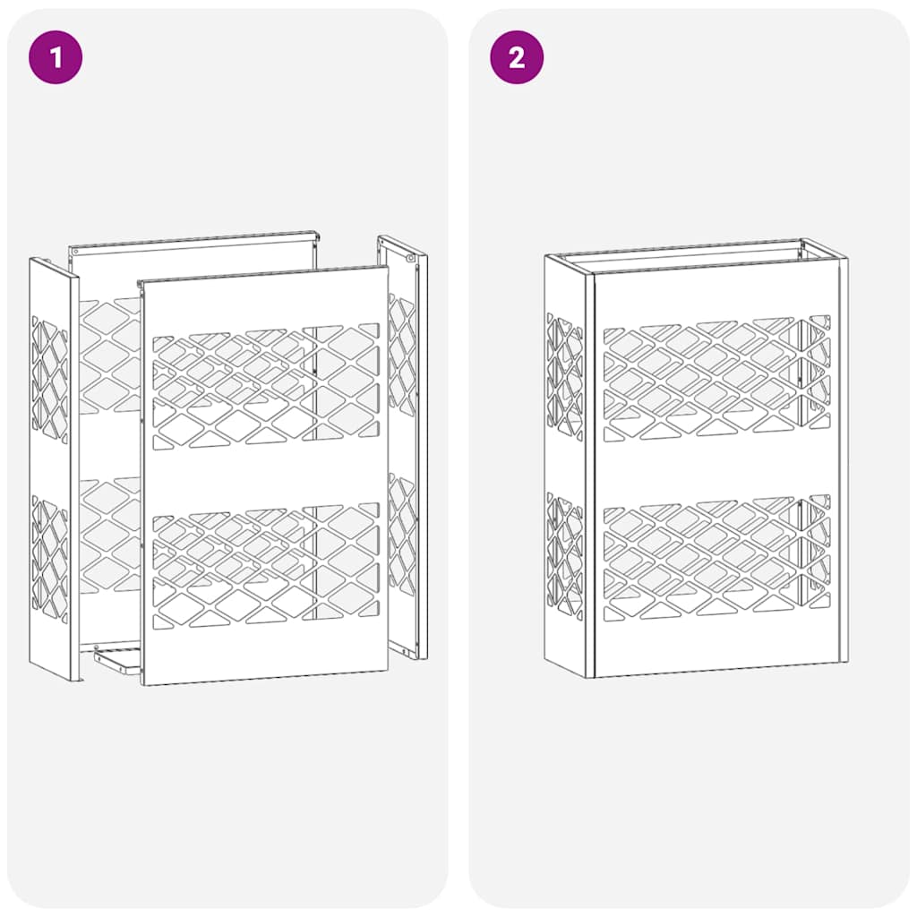 Sandėliavimo kabliukas ir laikiklis Juoda 28 x 12 x 41 cm