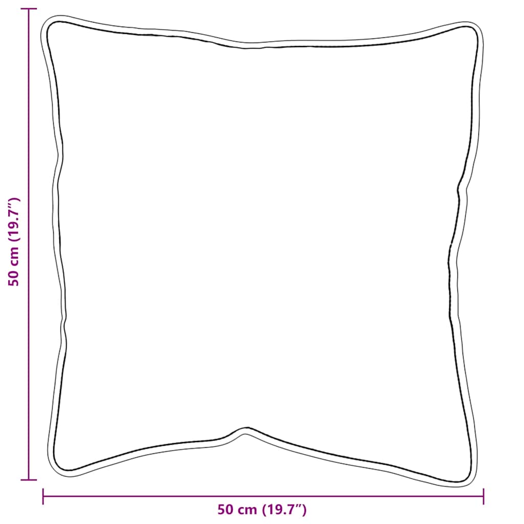 Pagalvės 2 pcs Balta 50 x 50 cm