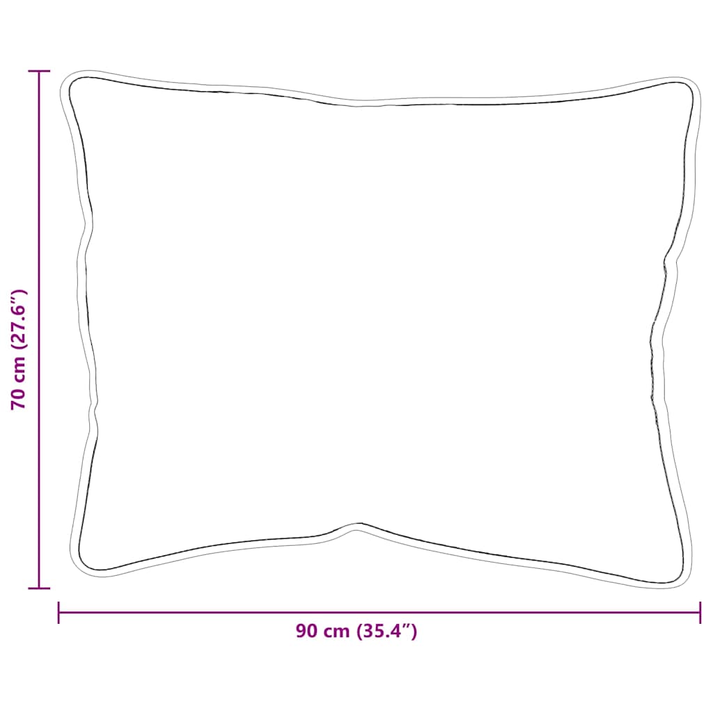 Pagalvės 2 pcs Balta 70 x 90 cm
