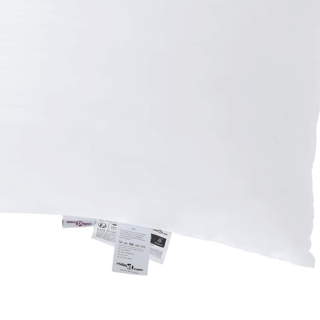 Pagalvė su pagalve 2 pcs Balta 61 x 41 x 20 cm Poliesteris