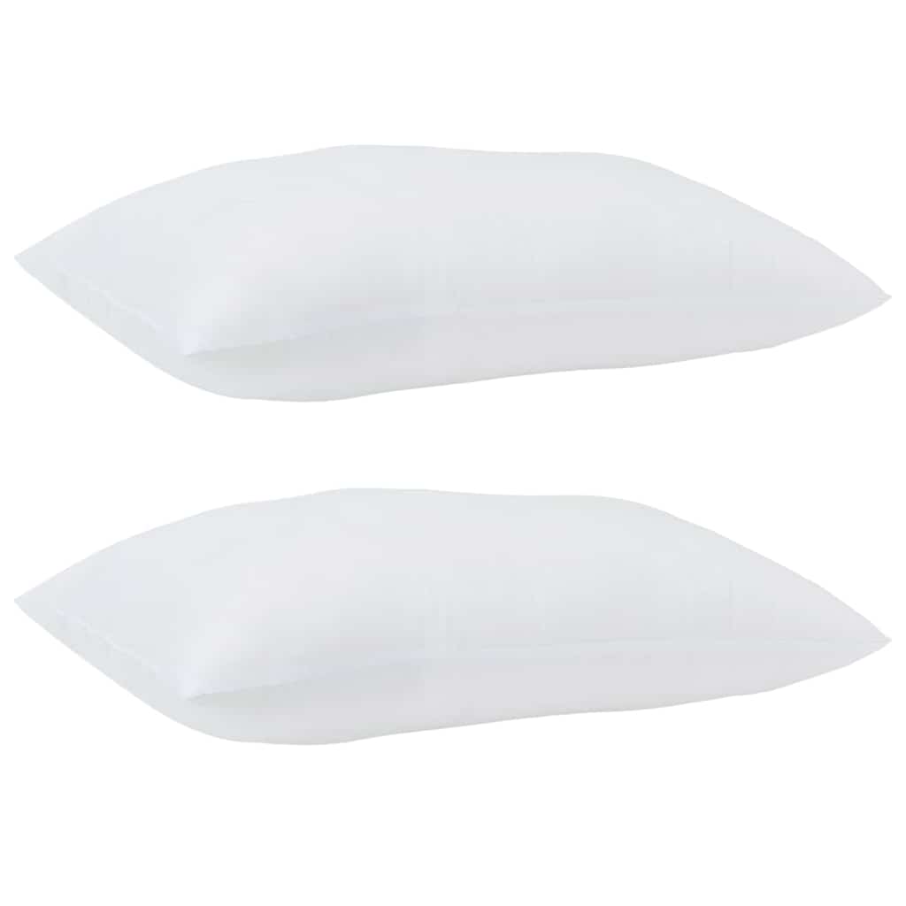 Pagalvė su pagalve 2 pcs Balta 61 x 41 x 20 cm Poliesteris