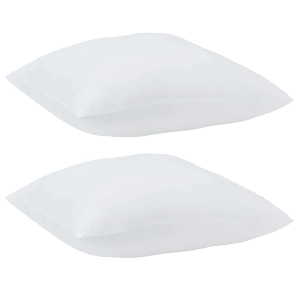 Pagalvė su pagalve 2 pcs Balta 80 x 80 x 20 cm Poliesteris