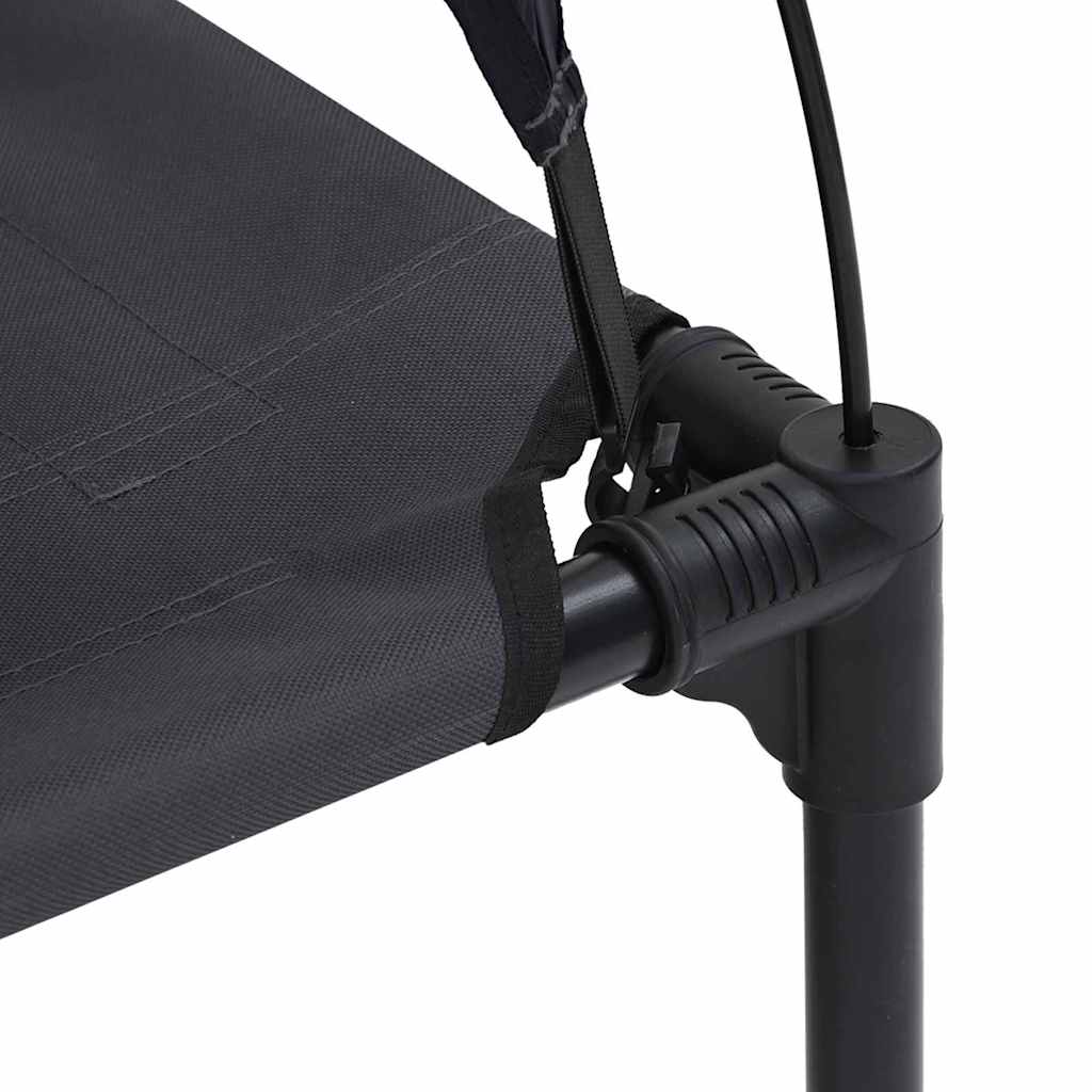 pakelta šunų lova su nuimamu stogu Juoda L Plienas