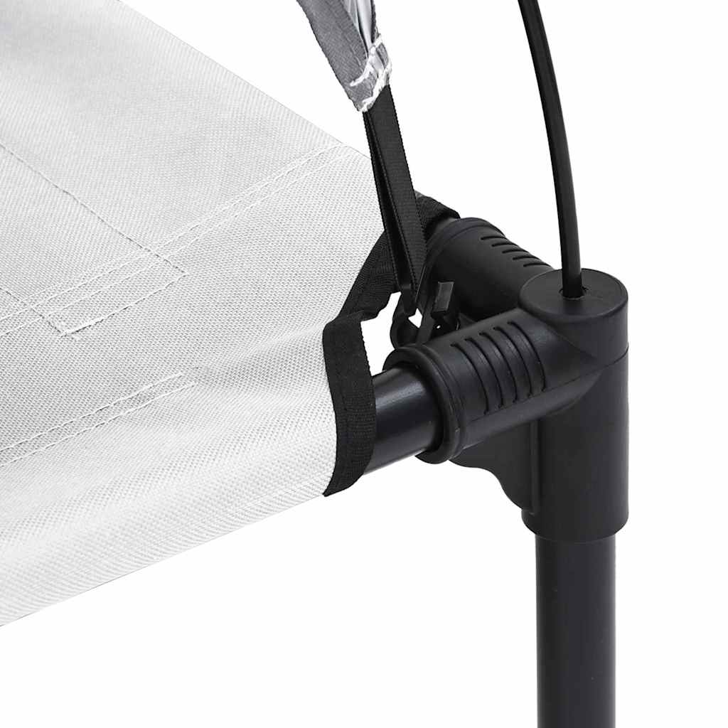 pakelta šunų lova su nuimamu stogu Sidabrinė pilka M Plienas