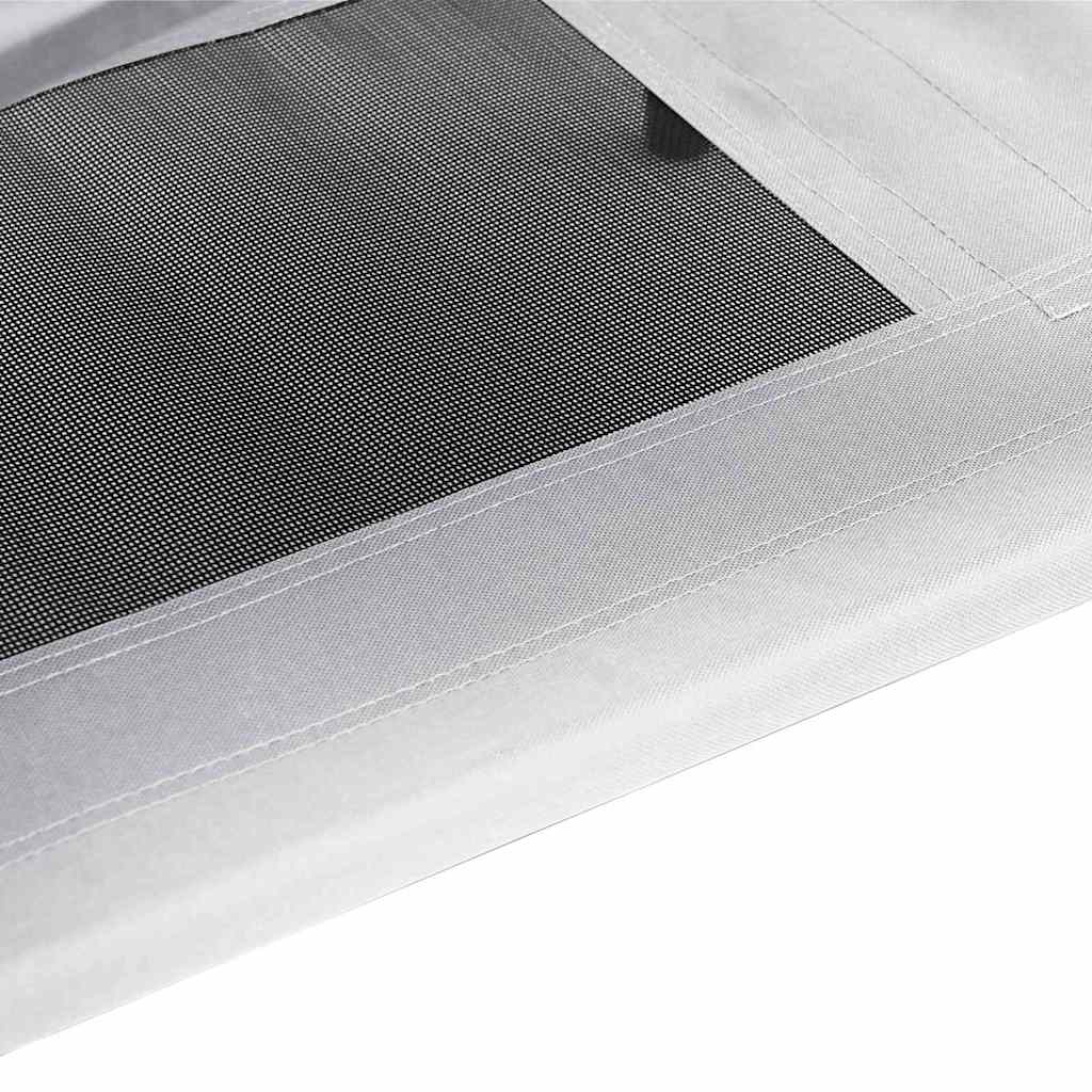 pakelta šuns lova su nuimamu stogu Sidabrinė pilka L plienas