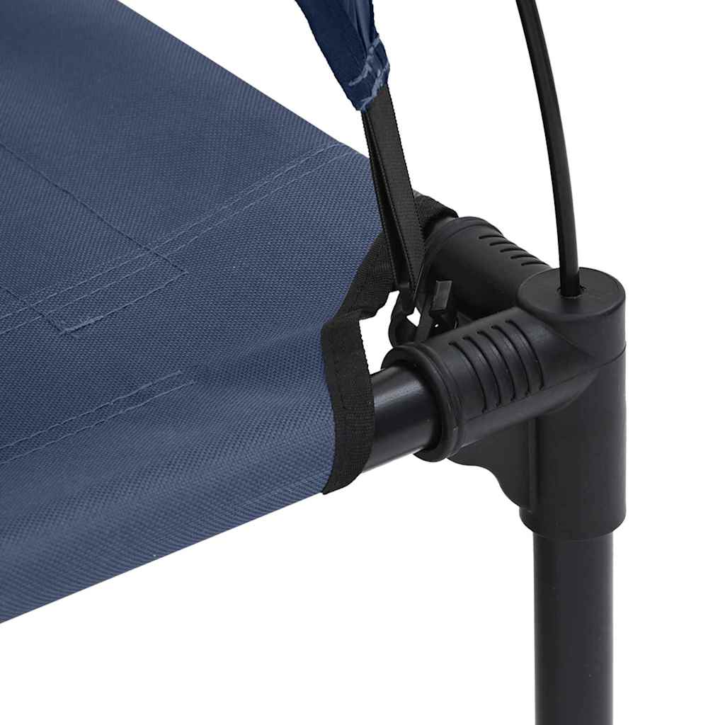 pakelta šunų lova su nuimamu stogu Tamsiai mėlyna S plieno