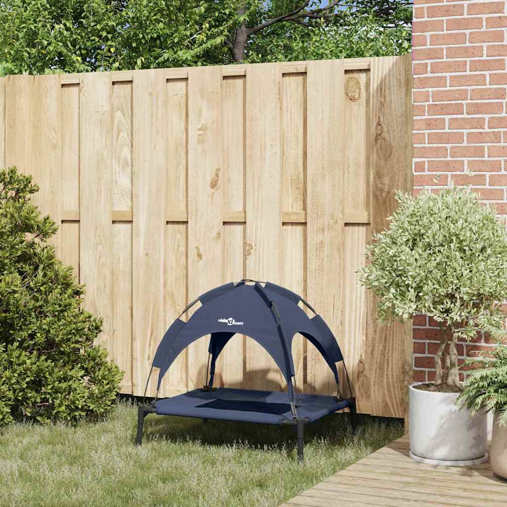 pakelta šuns lova Tamsiai mėlyna Plienas, audinys 76 x 62 x 70.5 cm