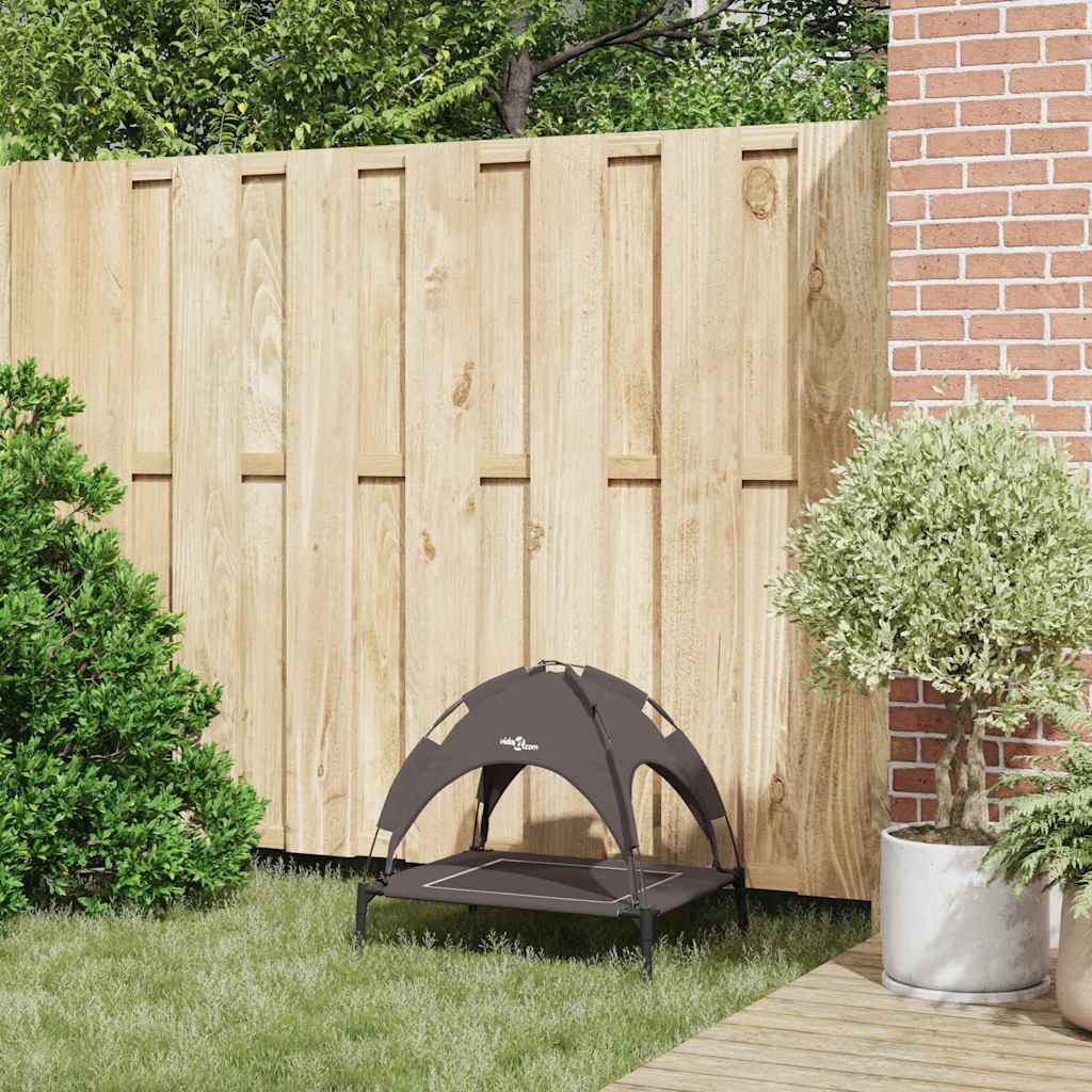 Pakelta Šuns Lovelė su Nuimamu Stogu Ruda S Plienas