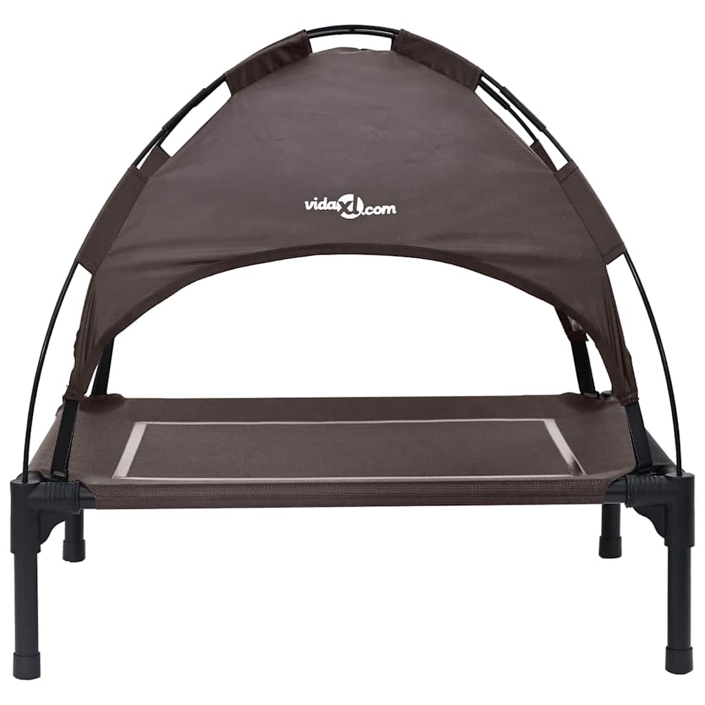 Pakelta Šuns Lovelė su Nuimamu Stogu Ruda S Plienas