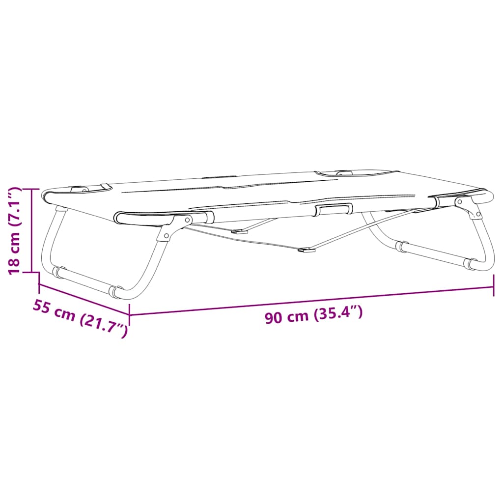 Sulankstoma šunų lova Šviesiai pilka Metalinis rėmas, audinio lova