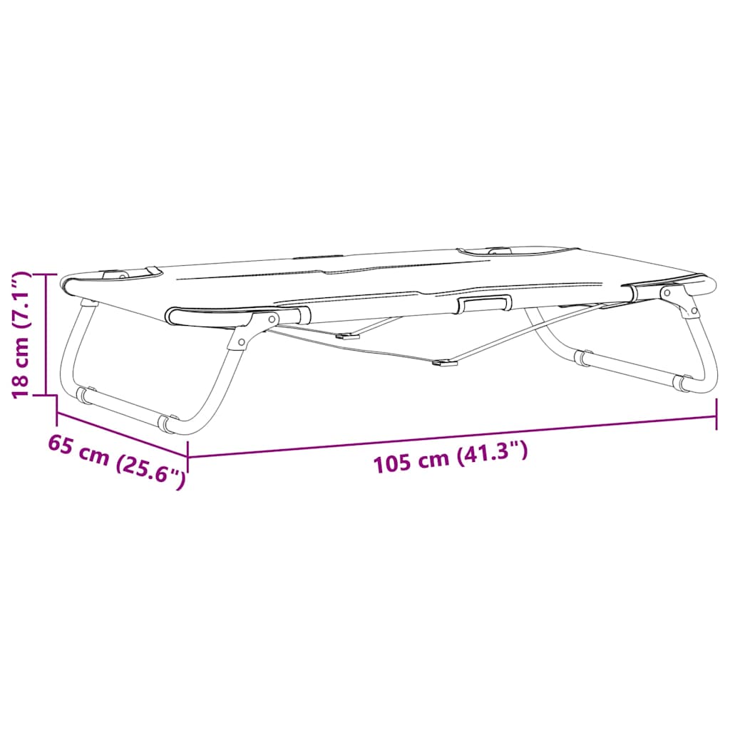 Sulankstoma šunų lova Šviesiai pilka Metalinis rėmas, audinio lova