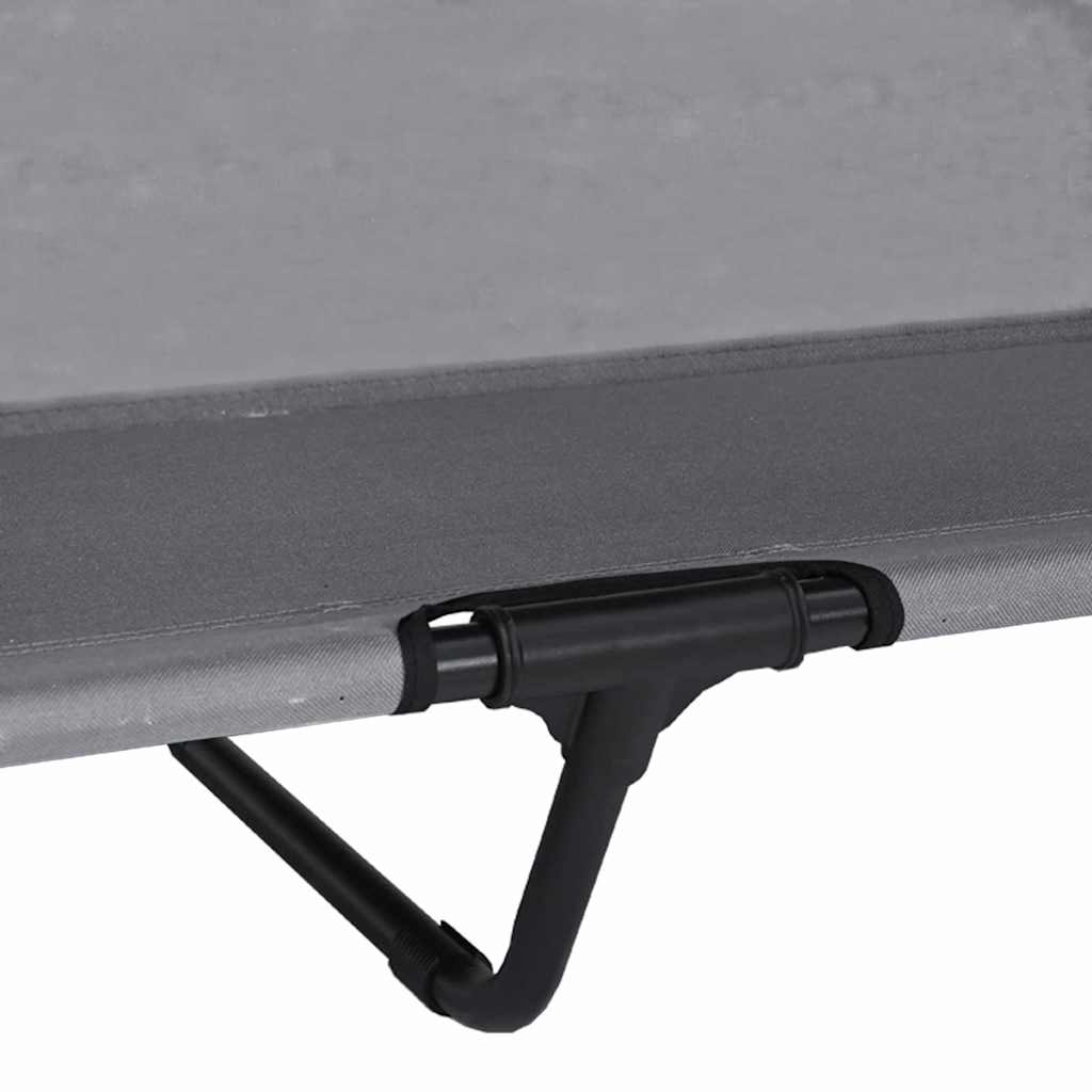 Pakelta šunų lova su nuimamu stogu Šviesiai pilka XL Plienas