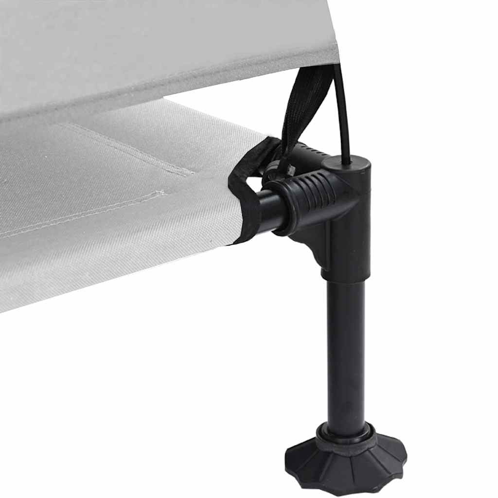 pakelta šuns lova su nuimamu stogeliu sidabrinėje pilkoje XL plieninė