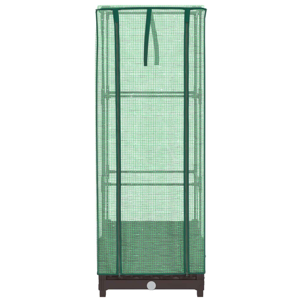 Pakelta lysvė su šiltnamio dangčiu, 40x40x123cm