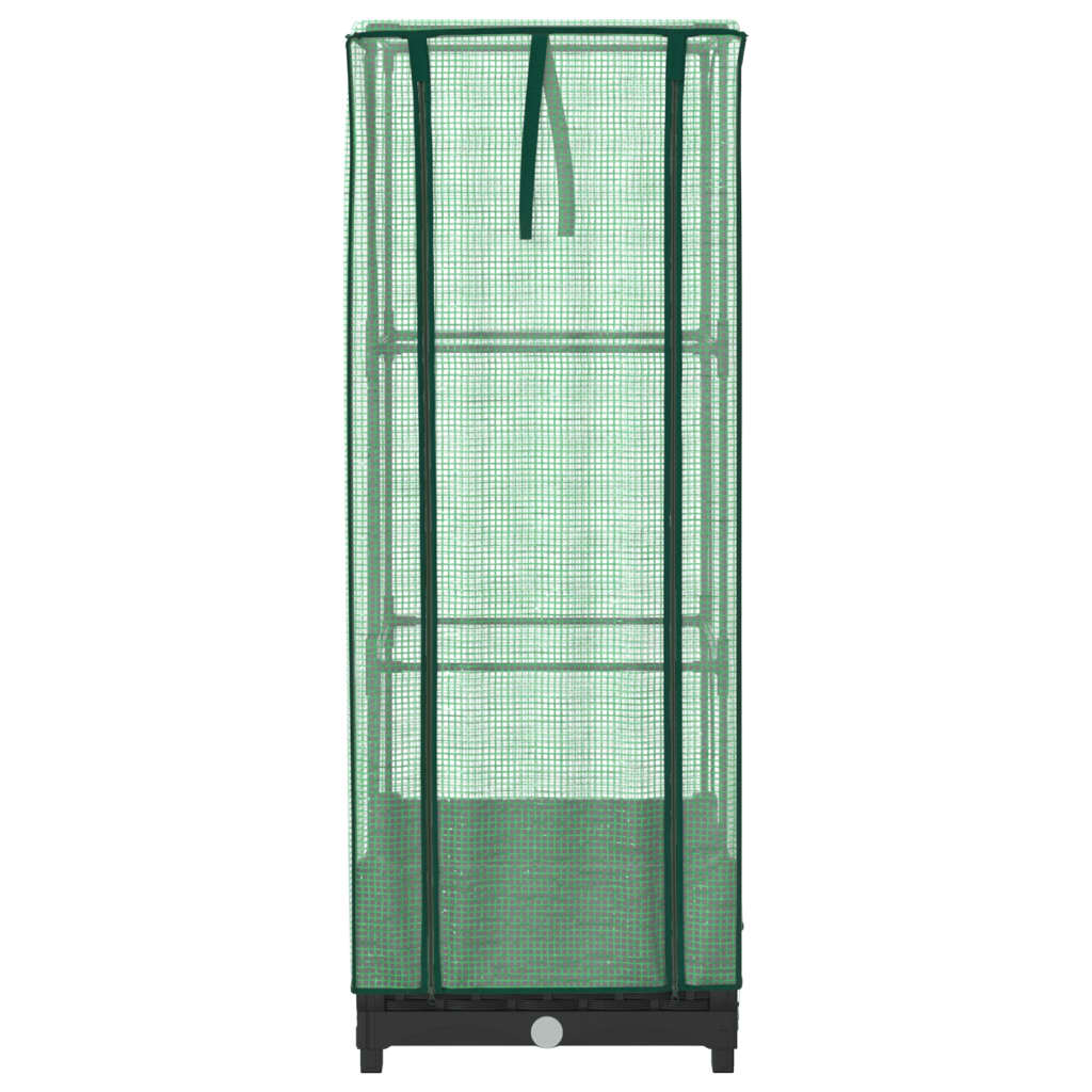 Pakelta lysvė su šiltnamio dangčiu, 40x40x123cm