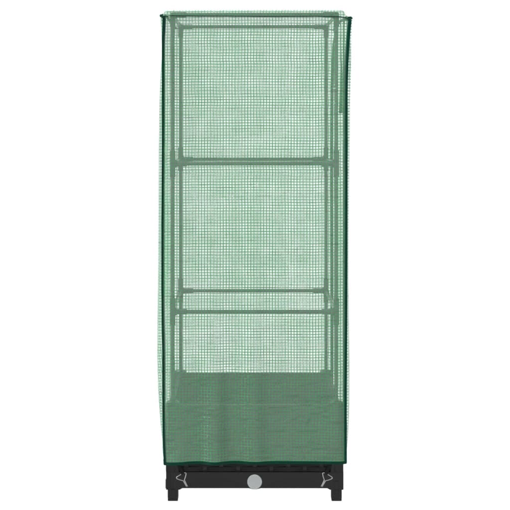 Pakelta lysvė su šiltnamio dangčiu, 40x40x123cm