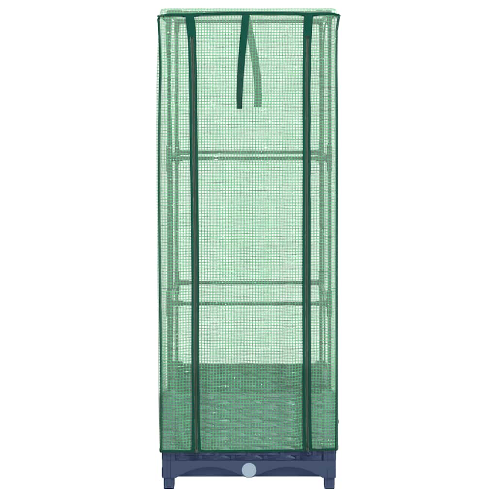 Pakelta lysvė su šiltnamio dangčiu, 40x40x123cm