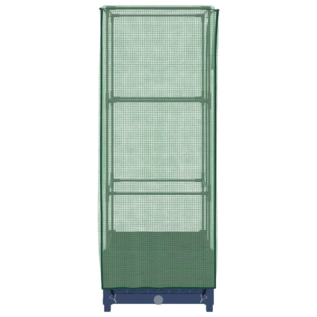 Pakelta lysvė su šiltnamio dangčiu, 40x40x123cm