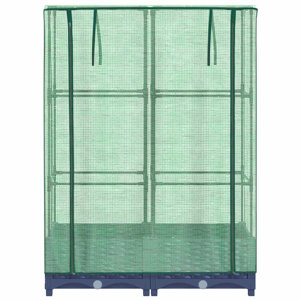 Pakelta lysvė su šiltnamio dangčiu, 80x40x123cm