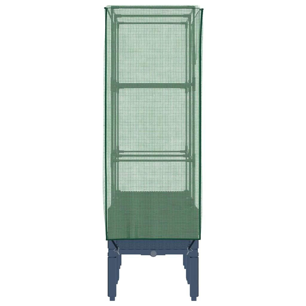 Pakelta lysvė su šiltnamio dangčiu, 80x40x140cm