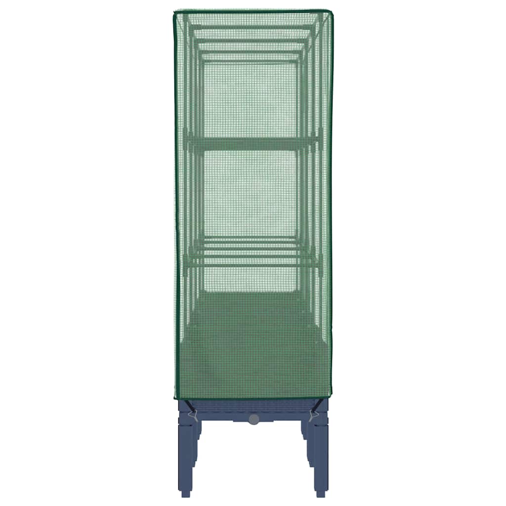 Pakelta lysvė su šiltnamio dangčiu, 160x40x140cm