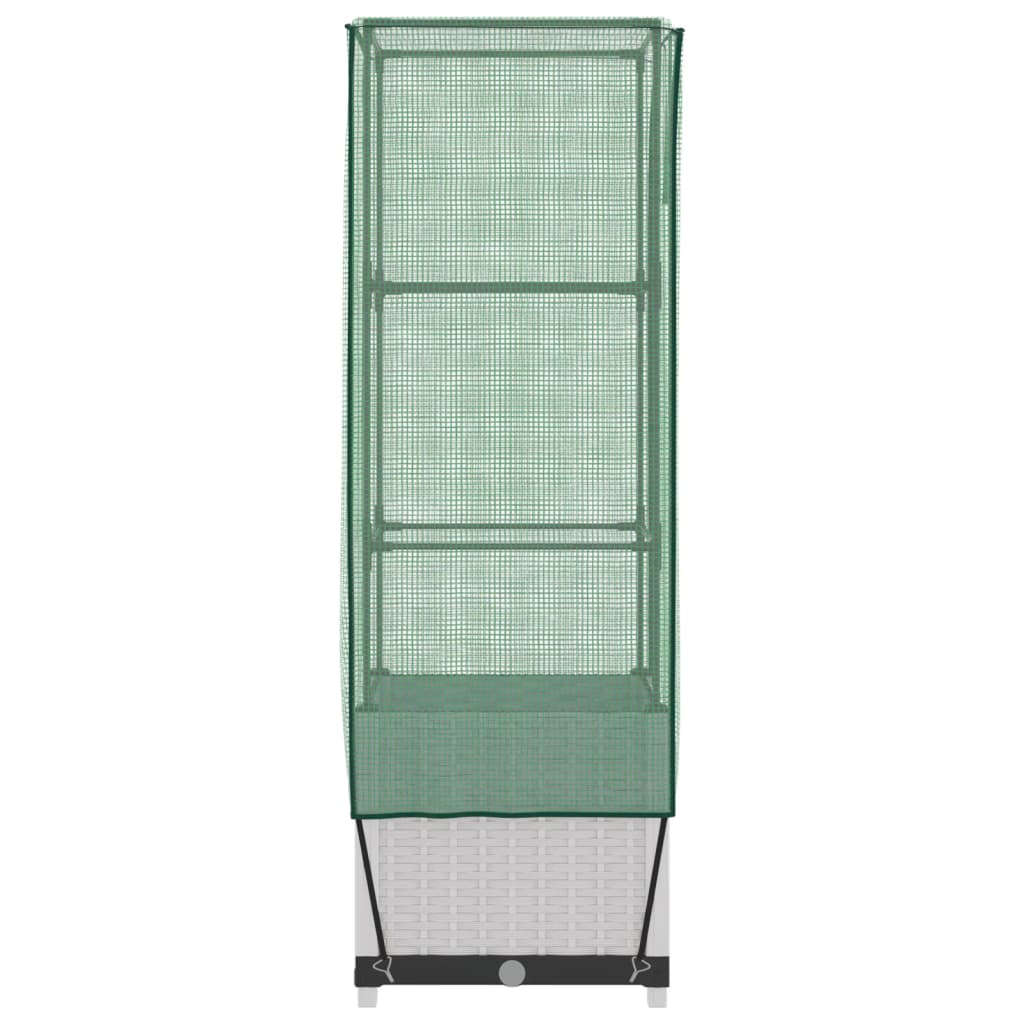 Pakelta lysvė su šiltnamio dangčiu, 40x40x139cm