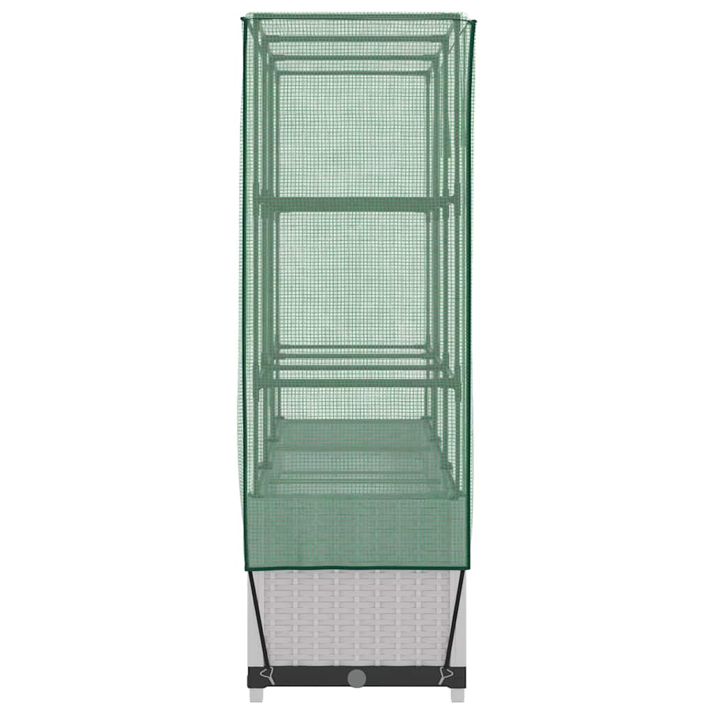 Pakelta lysvė su šiltnamio dangčiu, 120x40x138cm