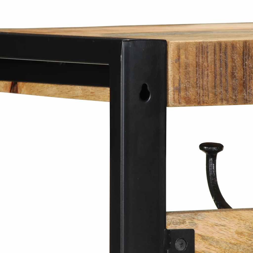 paltų kabykla 80x35x35 cm Tvirtas neapdorotos medienos mangas