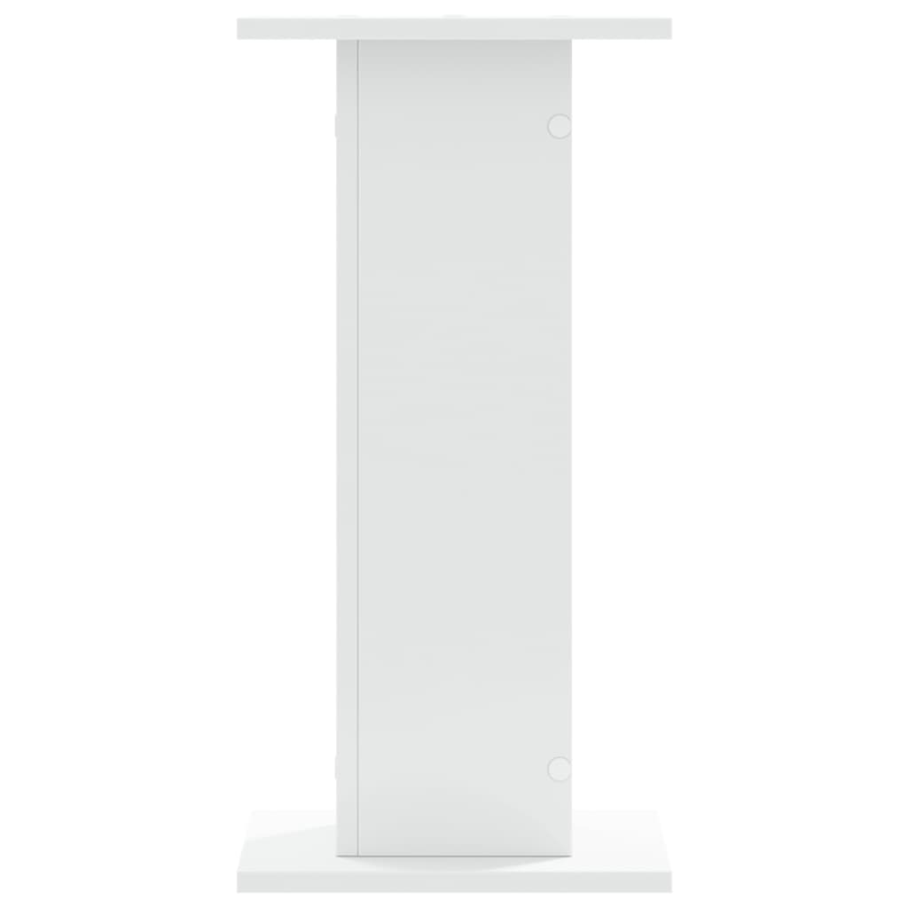 Stovai augalams, 2vnt., balti, 30x30x60cm, apdirbta mediena