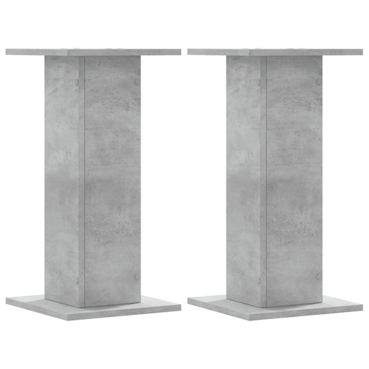 Stovai augalams, 2vnt., betono, 30x30x60cm, apdirbta mediena