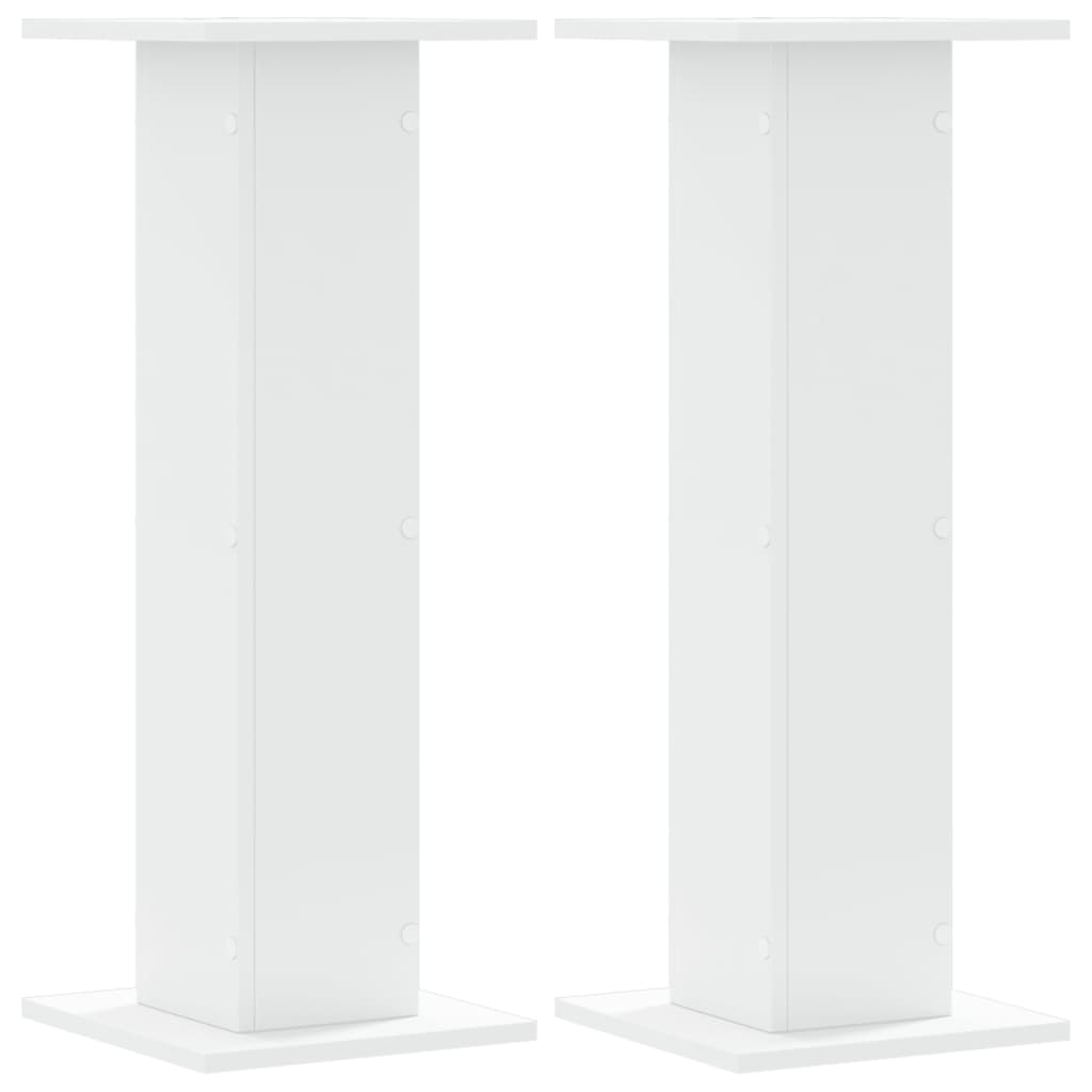 Stovai augalams, 2vnt., balti, 30x30x80cm, apdirbta mediena