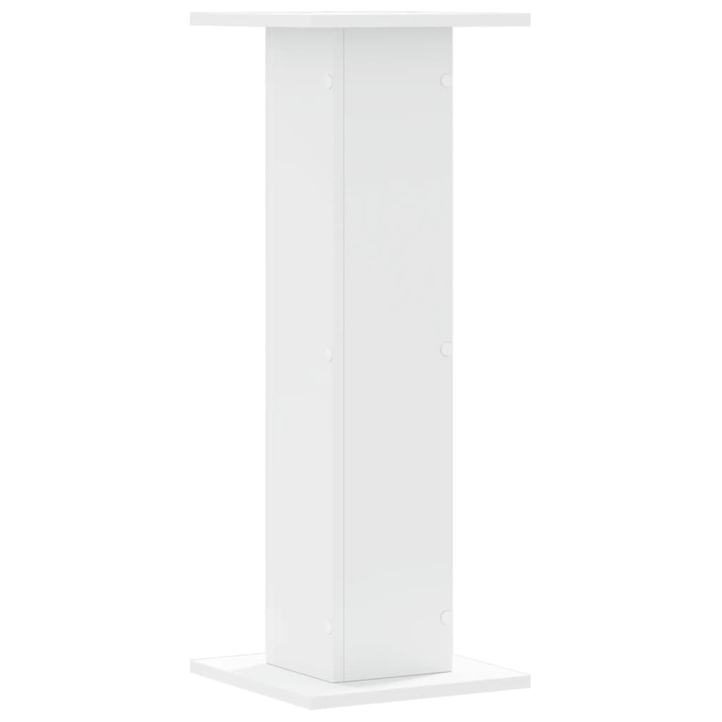 Stovai augalams, 2vnt., balti, 30x30x80cm, apdirbta mediena