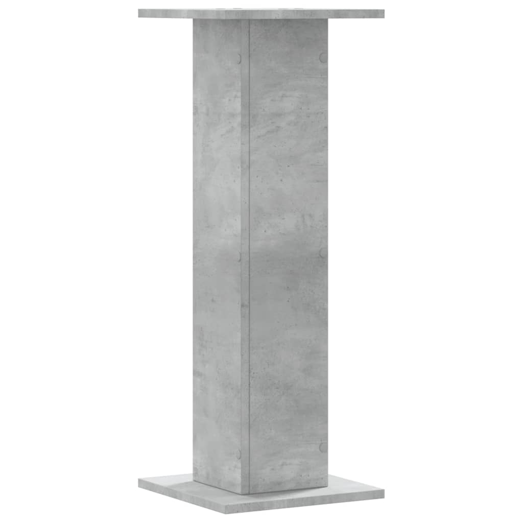 Stovai augalams, 2vnt., betono, 30x30x80cm, apdirbta mediena