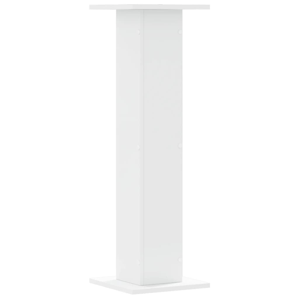 Stovai augalams, 2vnt., balti, 30x30x95cm, apdirbta mediena