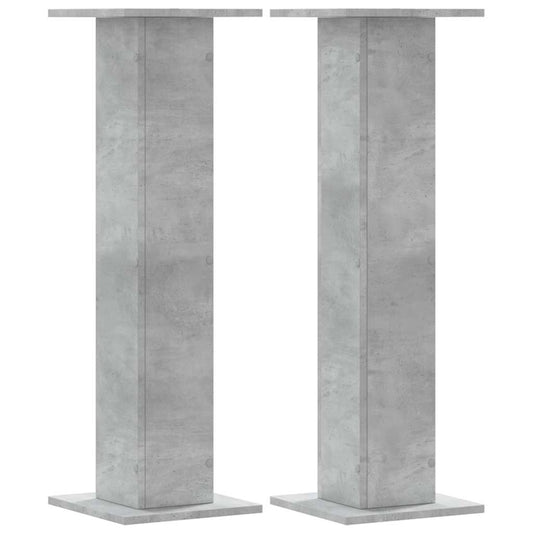 Stovai augalams, 2vnt., betono, 30x30x95cm, apdirbta mediena