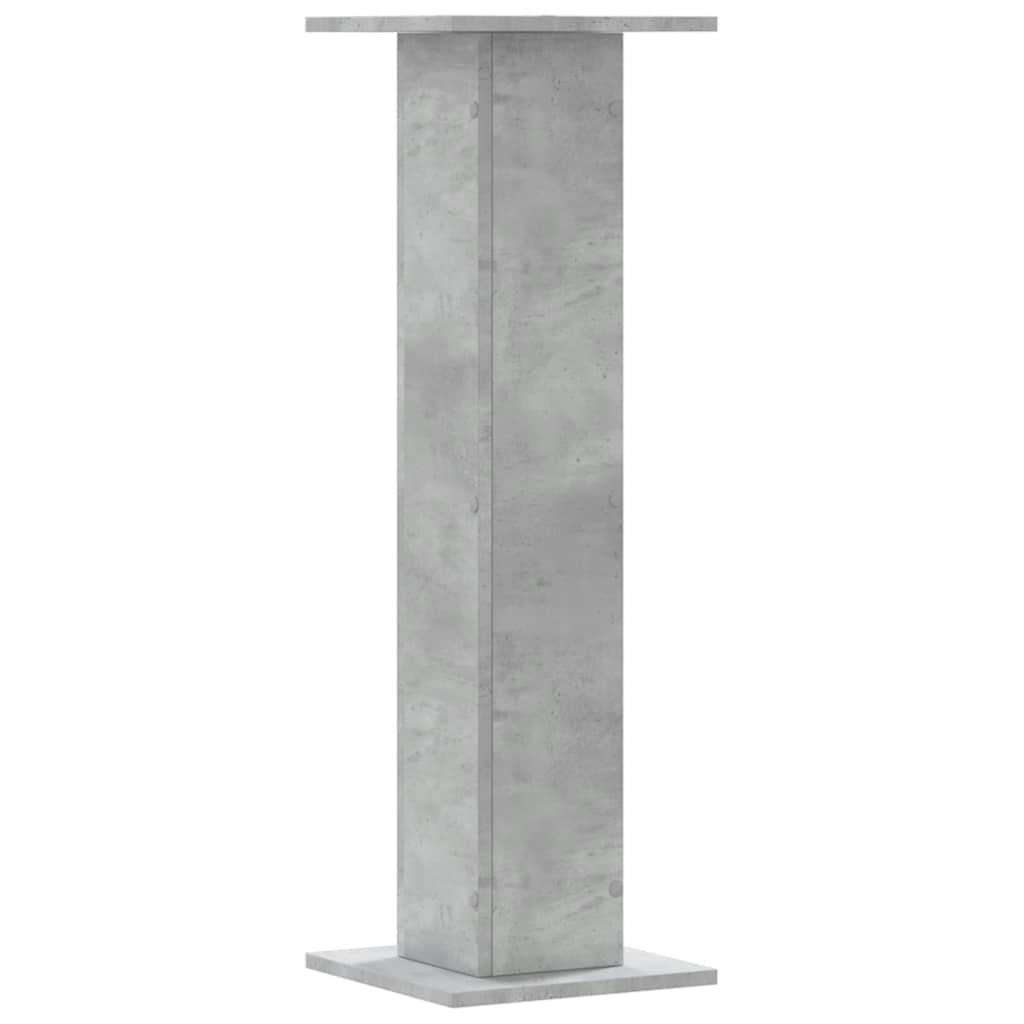 Stovai augalams, 2vnt., betono, 30x30x95cm, apdirbta mediena