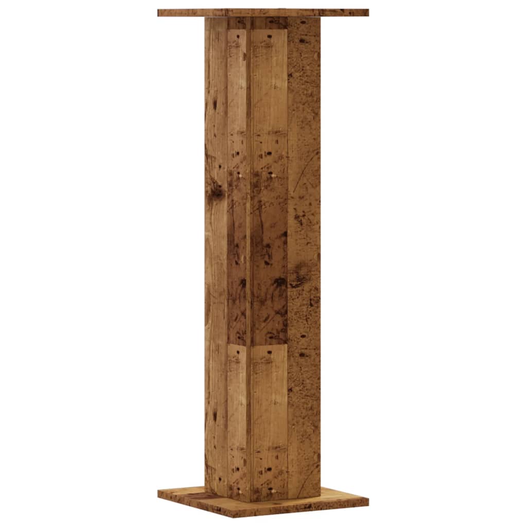 Stovai augalams, 2vnt., sendintos medienos, 30x30x95cm, mediena