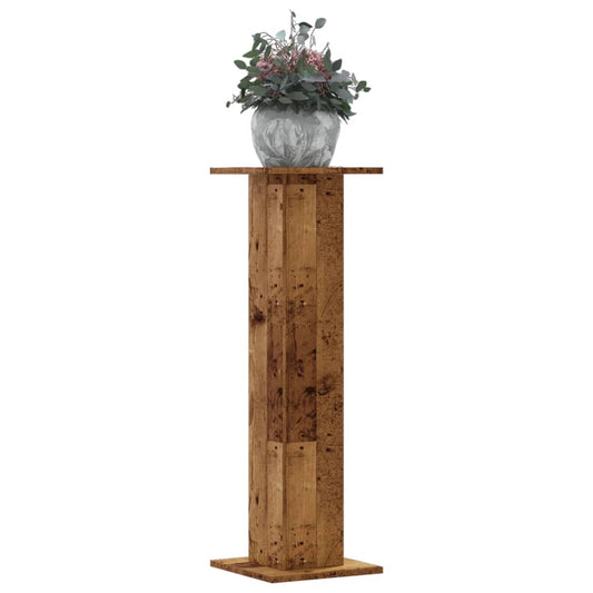 Stovai augalams, 2vnt., sendintos medienos, 30x30x95cm, mediena