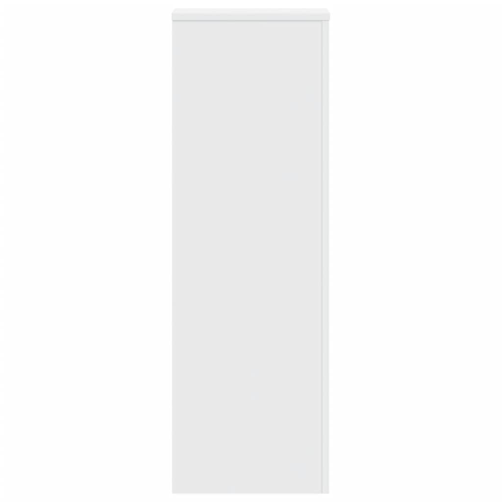 Stovai augalams, 2vnt., baltos spalvos, 33x33x100cm, mediena